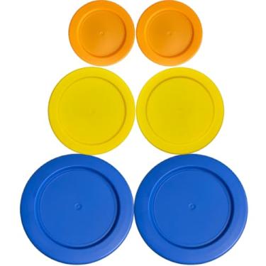 Imagem de Klareware 1 xícara 2 xícaras 4 copos tampas de substituição de armazenamento de alimentos de plástico redondo capas para jarrete de âncora Klareware e Pyrex 7202-PC 7200PC 7201-PC tigelas de vidro (recipiente não incluído) (pacote com 6)