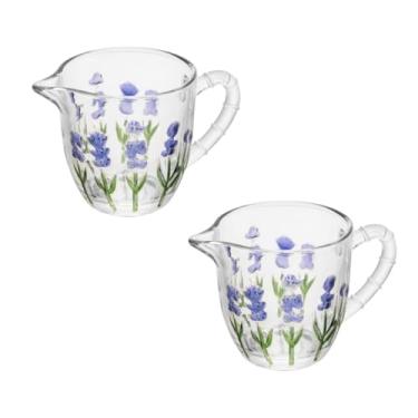 Imagem de Conjunto com 2 Cremeiras Lavanda – Leiteira/Jarra de 240ml para Mesa Posta - Sofisticada para Servir