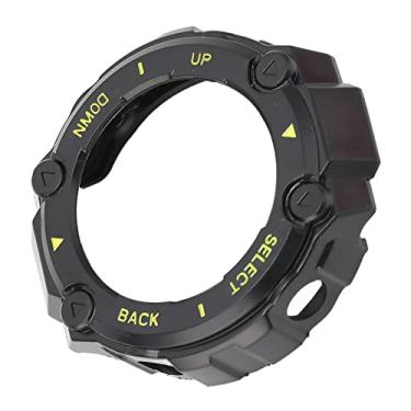 Imagem de RiToEasysports Caso de Proteção de Smartwatch Com Material Durável, Protetor de Tela Protetora Completa, Controle Preciso Dos Botões para Huami T-rex e T-rex Pro Pro (Caracteres amarelos de concha