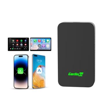 Imagem de CarlinKit Adaptador 5.0 Wireless Android Auto e Apple CarPlay – Dongle USB rápido e estável para carros CarPlay com fio de fábrica – Plug & Play, fácil configuração