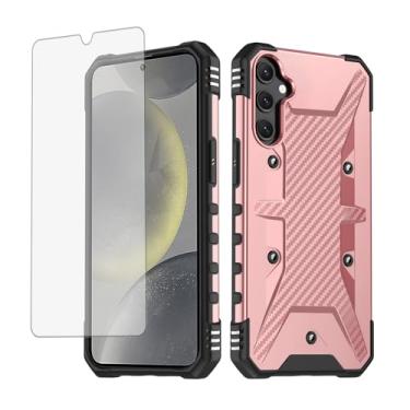 Imagem de Furiet Capa de celular para Samsung Galaxy S24 Plus/S25 Plus S24+ S25+ 5G com protetor de tela de vidro temperado duas camadas Defender à prova de choque para S24Plus 24S + S 24 24+ S25Plus 25S 25+