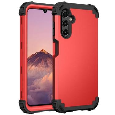 Imagem de Asuwish Capa de telefone para Samsung Galaxy A15 5G/4G capa rígida à prova de choque de silicone macio amortecedor híbrido três camadas aderência resistente acessórios de proteção robusta A 15 G5 15A