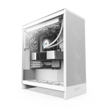 Imagem de Gabinete Gamer Nzxt H7 Flow Lateral Vidro Temperado E-atx-atx-micro-atx-mini Itx Branco - Cm-h72f