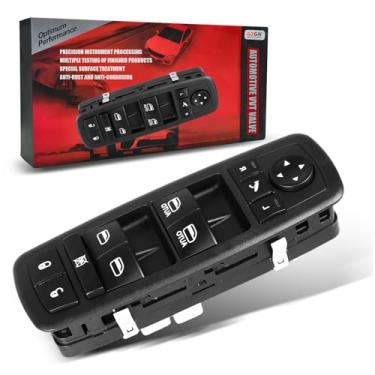 Imagem de Interruptor de janela mestre 68184803AC compatível com Jeep Grand Cherokee 2014 2015 2016 2017 2018, com espelhos dobráveis elétricos, com automático duplo, lado esquerdo do motorista, número de