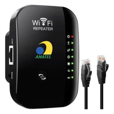 Imagem de Repetidor Roteador de Sinal Wifi Turbo Aumenta o Alcance de Sinal até 300 Metros Casa/Empresa Ideal P/Notebbok/PC/Câmera Wifi/Babá Eletronica Novo 2025