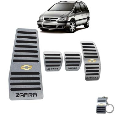 Imagem de Pedaleira Manual + Descanso Zafira 2001 A 2012 Preto