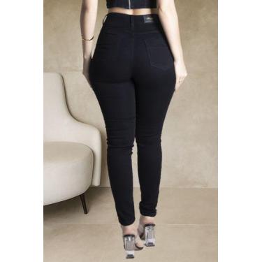 Imagem de Calça Sawary Jeans Curvas Perfeitas  Tecnologia Que Modela, Preto Clas