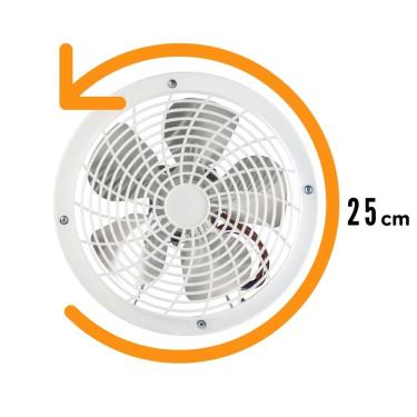 Imagem de Exaustor res. parede c/ grade interna 25cm bivolt ventimais