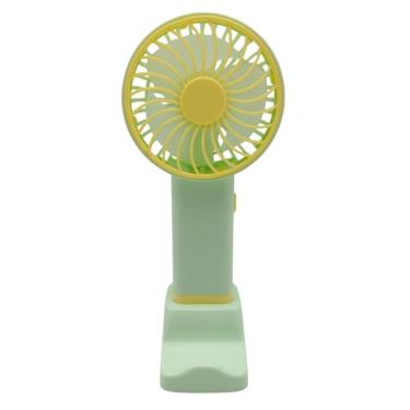 Imagem de Mini Ventilador Recarregável Usb Portátil Suporte - Verde