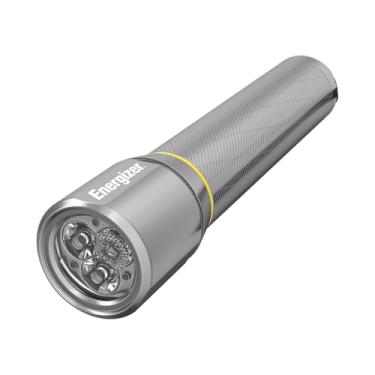 Imagem de Energizer Lanterna de metal LED, LED brilhante de 600 lúmens, corpo de metal durável de grau aeronáutico, resistente à água IPX4, 3 modos, prata, modelo: ENPMHH62