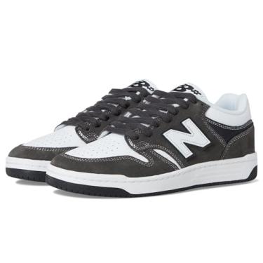 Imagem de New Balance Unissex-adulto 480 numérico, Cinza escuro/branco, 11.5 Women/10 Men