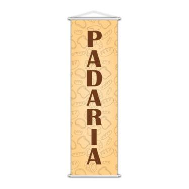 Imagem de Banner Padaria Panificadora Pães Serviço Lona 100X30Cm - Plimshop