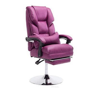 Imagem de Cadeiras de secretária de escritório cadeira de escritório ergonómica de couro artificial com apoio de braços cadeira de escritório cadeira de computador de altura ajustável cadeiras gerenciais para