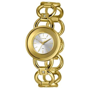 Imagem de Relógio Feminino Grace Lince Dourado LRG4791L31 S1KX-Feminino