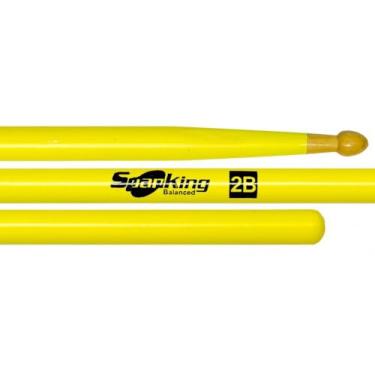 Imagem de Baqueta Spanking Linha Luminosa 2B Clássica Amarela Fluorescente (110896)