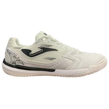 Imagem de Chuteira de Futsal Joma Liga 5 Branco/Preto Tamanho 40