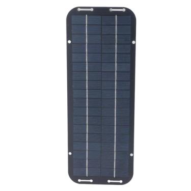 Imagem de Cryfokt Carregador de Painel Solar Portátil de Alta Eficiência 5W 12V para Barco de Carro, Carregador Externo de Painel Solar Monocristalino para Barco, Kit