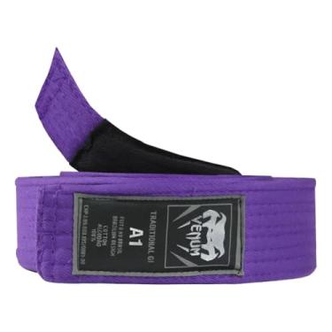 Imagem de Faixa Jiu Jitsu Adulto Tradicional 6 Costuras Oficial Treino Campeonato Lutador Atleta Professor Sensei Mestre (Roxo, A3)