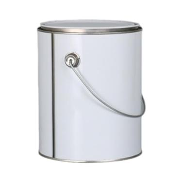 Imagem de Fenteer Lata de tinta, recipiente de armazenamento, portátil com tampa de alça, balde de tinta de metal, para tintas, materiais de arte DIY, solventes