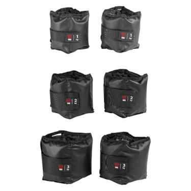 Imagem de Kit Par Caneleiras Peso 1kg + 2kg + 3kg Tornozeleira de Peso Academia Pilates Fisioterapia Treino Funcional Crossfit Treine em Casa