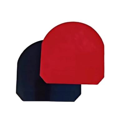 Imagem de Esponja de borracha de pingue-pongue vermelha/preta de 4 mm, lençol de borracha de substituição para taco de tênis de mesa, acessórios de tênis de mesa, 2 peças/conjunto. Um protetor de borracha está