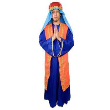 Imagem de Fantasia De Natal Rei Mago Adulto de Luxo C/Coroa - Fantasias Carol CM