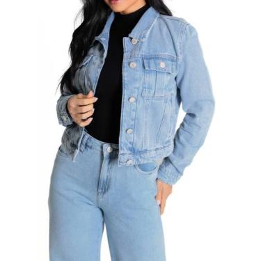Imagem de Jaqueta Jeans Sawary - 278631 - Azul médio XGG, Azul, GGG