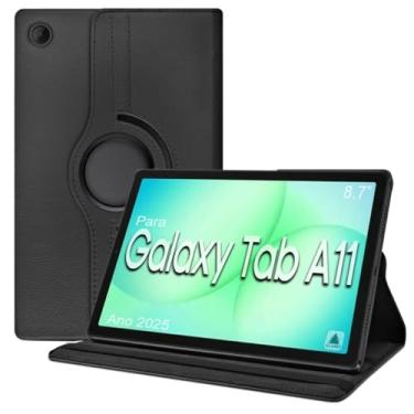 Imagem de Capa Capinha case giratoria Para Tablet Samsung Galaxy Tab A11 Wi-Fi Tela 8.7" Polegadas Ano 2025 resistente Alamo
