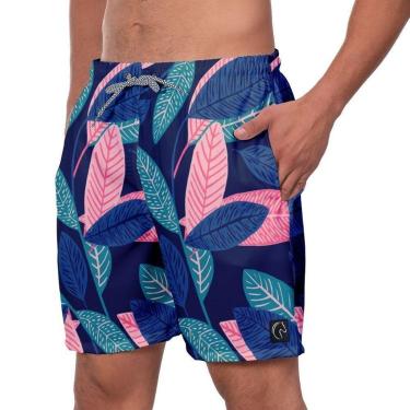 Imagem de Short Praia Premium Masculino Academia Fitness Caminhada Flowers-Masculino