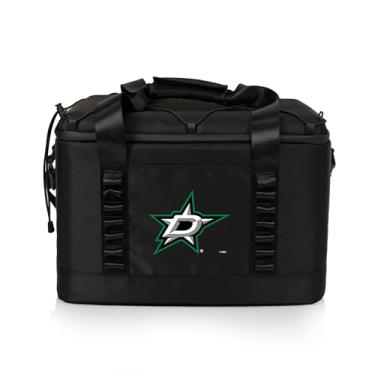 Imagem de Picnic TIME Bolsa térmica NHL Dallas Stars Tarana Superthick com isolamento térmico de 24 latas, praia reciclada, acampamento, piquenique, (preto carbono)