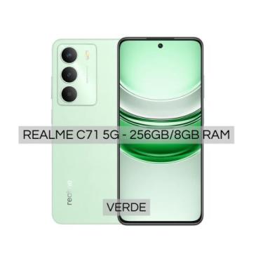 Imagem de Celular Realme C71 5G Global  Verde  Dual SIM, 8 GB RAM 256 GB, Câmera