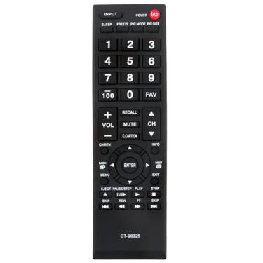 Imagem de Novo controle remoto CT-90325 compatível com Toshiba TV 40E200UM 40E210U 40E220U 40FT1 40FT1U 40FT2U 40FT2U1 40SL412 40SL412U 46G310U 46SL412U 55G310U 55G310U1 55HT1 55HT1U 22AV600U 19AV600U 32E200U
