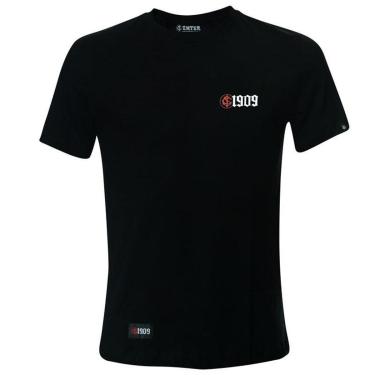 Imagem de Camiseta Internacional Casual 1909 Clube Do Povo Preta Masculina-Masculino