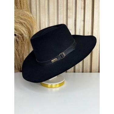 Imagem de Chapéu Country Unissex Americano Rodeio Cowboy - Su, Preto