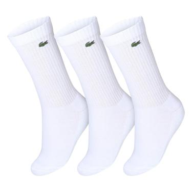 Imagem de Meia Lacoste Core Active Performance 43 ao 46 - Pack com 03 Pares - Branca