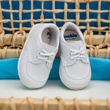 Imagem de Sapato Social Bebê Com Cadarço - PINOKIO CALÇADOS, Branco, 18