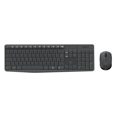 Imagem de Kit Teclado E Mouse Sem Fio Logitech Mk235