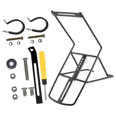 Imagem de UGPLM Bagageiro dianteiro para bicicleta, fácil de instalar, com suporte para fixação no garfo, ideal para viagens e passeios de bicicleta ao ar livre, aÇo