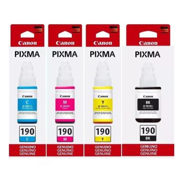 Imagem de Kit Tinta Original Canon G190 Gi-190 G3100 G4100 G3110 G190 4x Cores