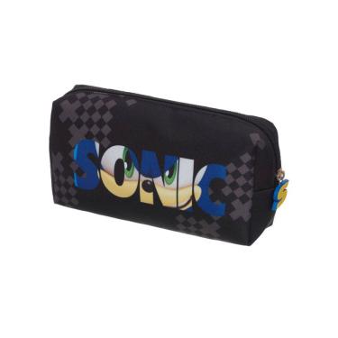 Imagem de Estojo Grande Escolar Simples Sonic Always Running  Meninos