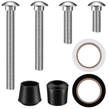 Imagem de Kit de peso de aço inoxidável para bandeira e mastro de proteção de cor, parafusos, tampas e fitas para configuração de bandeira