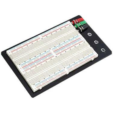 Imagem de Tábua de pão sem solda com 1660 pontos de amarração, tamanho grande com trilhos elétricos para prototipagem de circuito eletrônico
