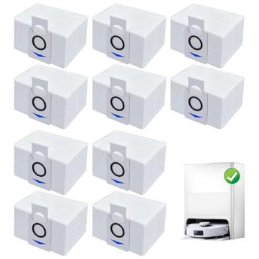 Imagem de 10 sacos de aspirador de pó PSC compatíveis com Ecovacs Deebot X1 Omni Turbo T10 T20 Omni T20/T20 Max/T20 Pro/X&T Series Robot Aspirador, Sacos de Pó para Deebot T20 Omni