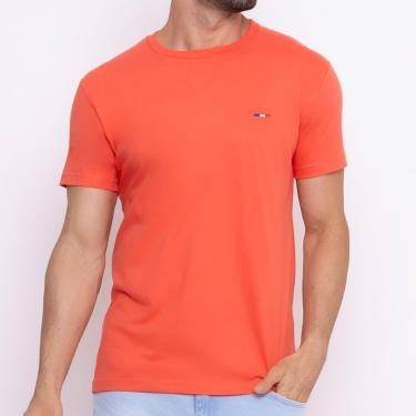 Imagem de Camiseta Masculina Básica Industrie com Bordado no Estilo Tommy Algodão Premium França-Masculino