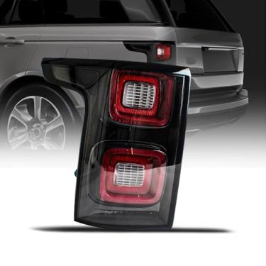 Imagem de CHELANGHU Conjunto de lâmpada traseira com moldura vermelha dupla para Land Rover Range Rover L405 2013 2014 2015 2016 2017 2018 2019 2020, substitui LR098353 (lado esquerdo do motorista)