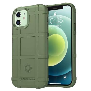 Imagem de IDEWEI Capa para iPhone 12, fibra de carbono refinada, anti-queda, anti-impressões digitais, proteção integral. A capa do telemóvel é compatível com iPhone 12