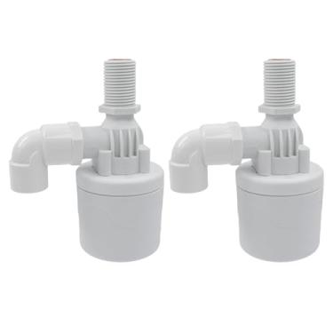Imagem de LC LICTOP Válvula de controle de nível de água de entrada superior de 1/2 polegada, válvula flutuante interna de tanque de 2 peças para tanque de água, cisterna, cocho de gado, piscina e aquário