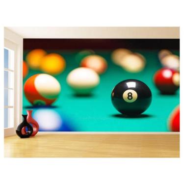 Imagem de Papel De Parede 3D Salão De Jogos Bilhar Sinuca 3,5M Jcs15 - Você Deco