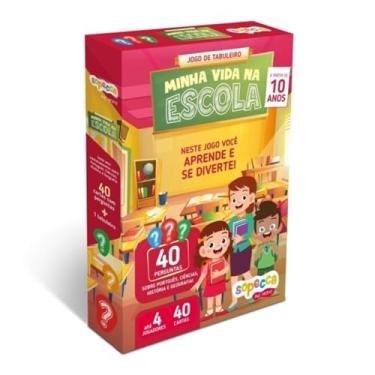 Imagem de Jogo de Tabuleiro Infantil Minha Vida na Escola +10 Anos Sopecca - MC810