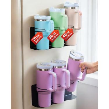 Imagem de Suporte magnético Stanley para geladeira, organizador de garrafa de água para organizador de copo, organizadores de despensa de cozinha e armazenamento para acessórios de copo Stanley